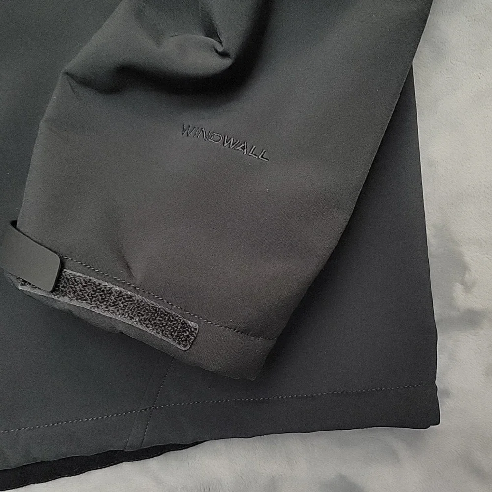 The North Face Jacket Men XXL Gray Windwall Softshell Full Zip Fleece